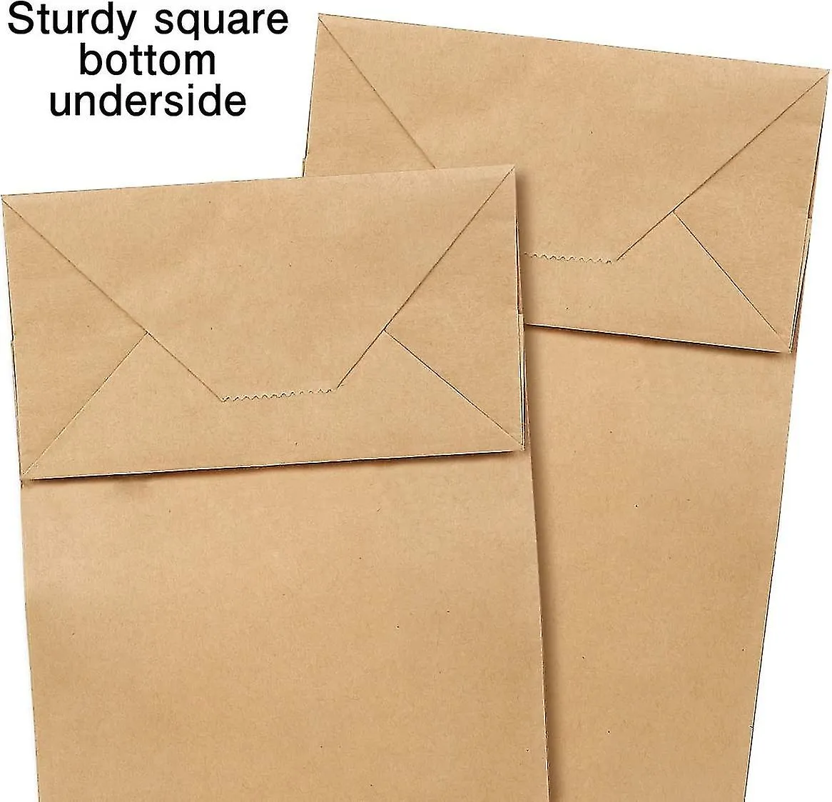 100 Kraft Paper Bag, 9 X 18 X5.5 Cm Small Paper Bag, Gift Bags 100% Recycled Kraft Paper (brown)