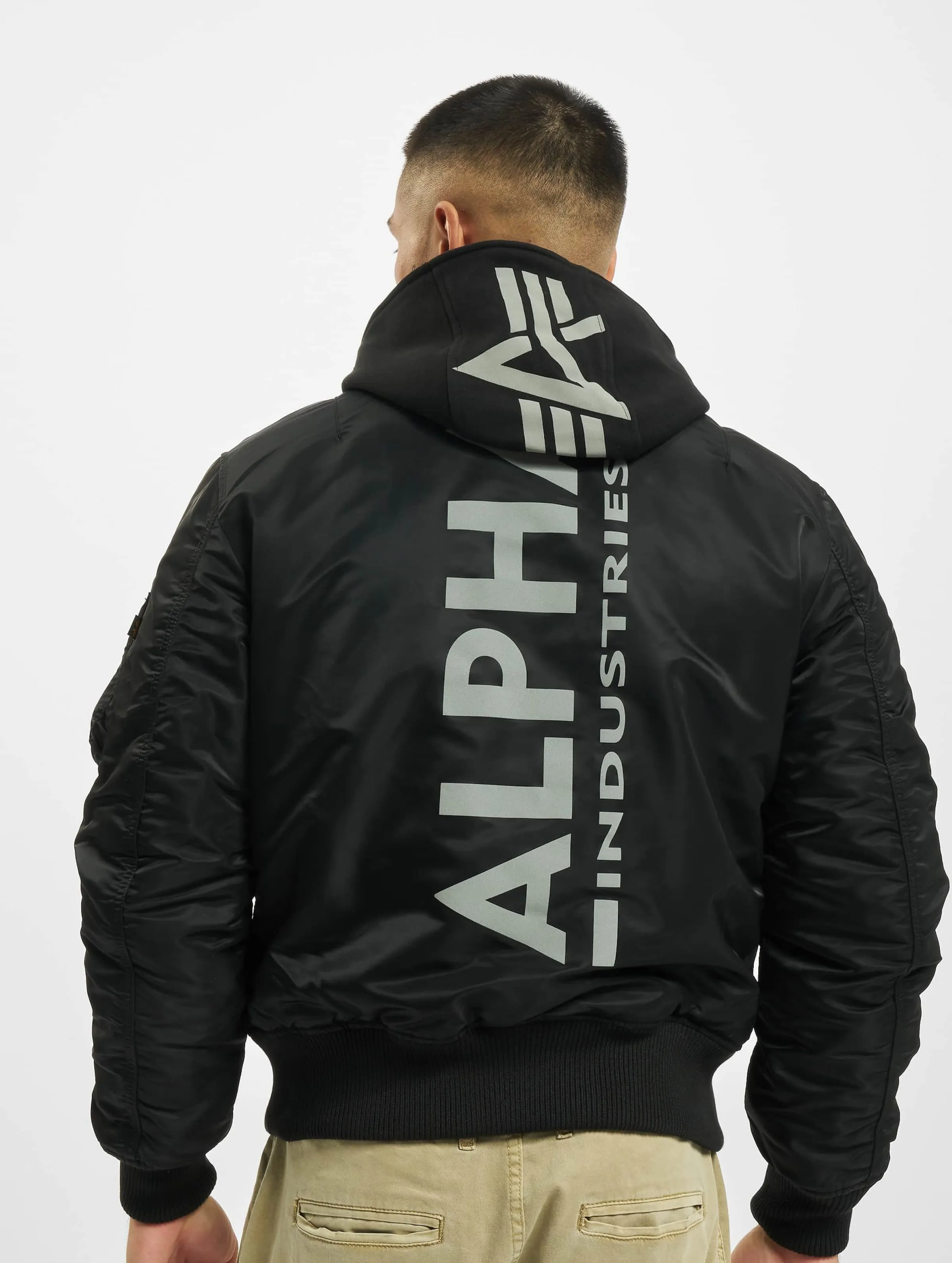 Alpha Industries Ma-1 Zh Back Print Bomber Jacket