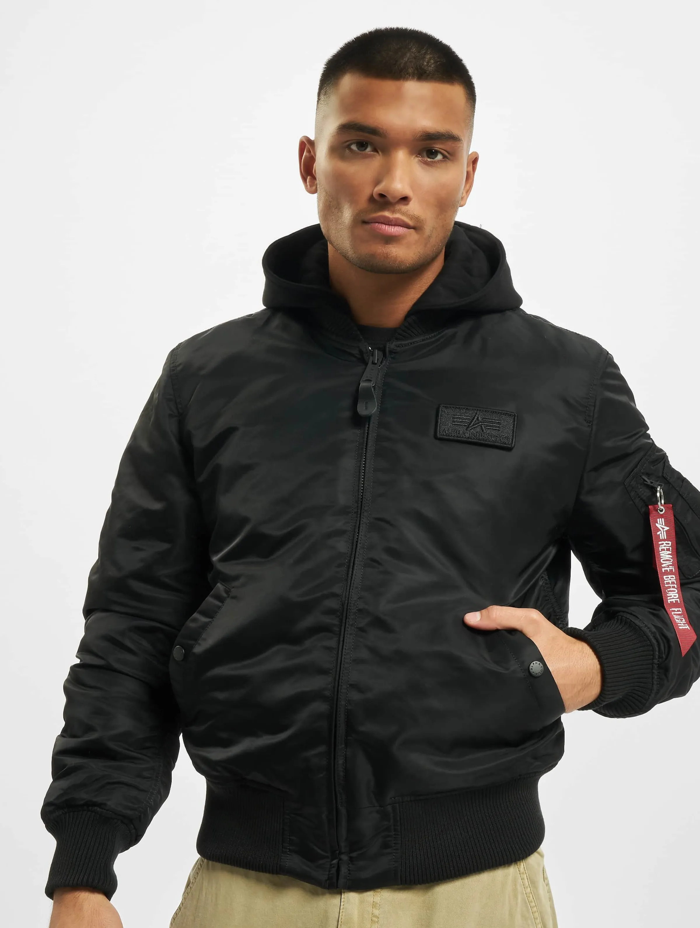 Alpha Industries Ma-1 Zh Back Print Bomber Jacket