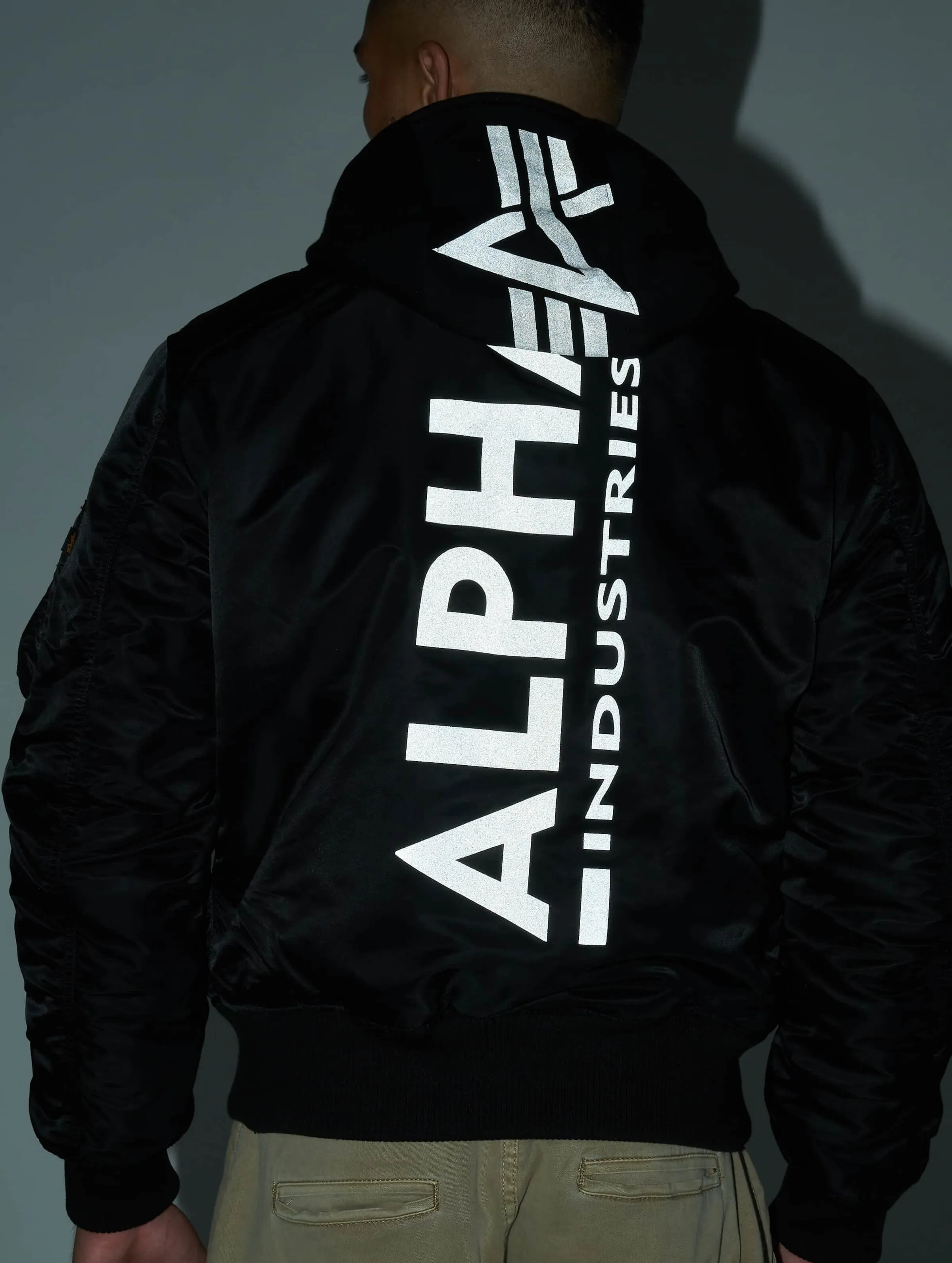 Alpha Industries Ma-1 Zh Back Print Bomber Jacket