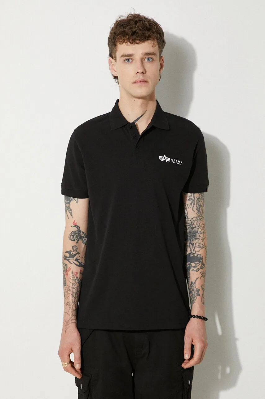 Alpha Industries Polo Shirt Basic With Print