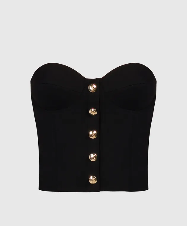 Anine Bing JENNIFER black bustier top