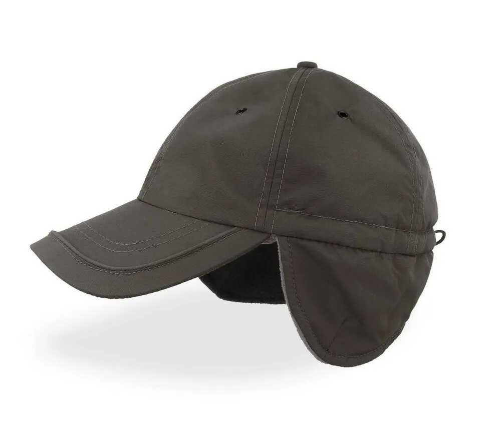 ATLANTIS HEADWEAR AT240 - Outdoor winter hat with ear flaps - Gris oscuro