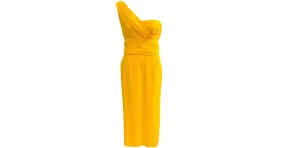 Autre Marque Dolce & Gabbana Vestido Bustier Amarillo De Un Hombro 