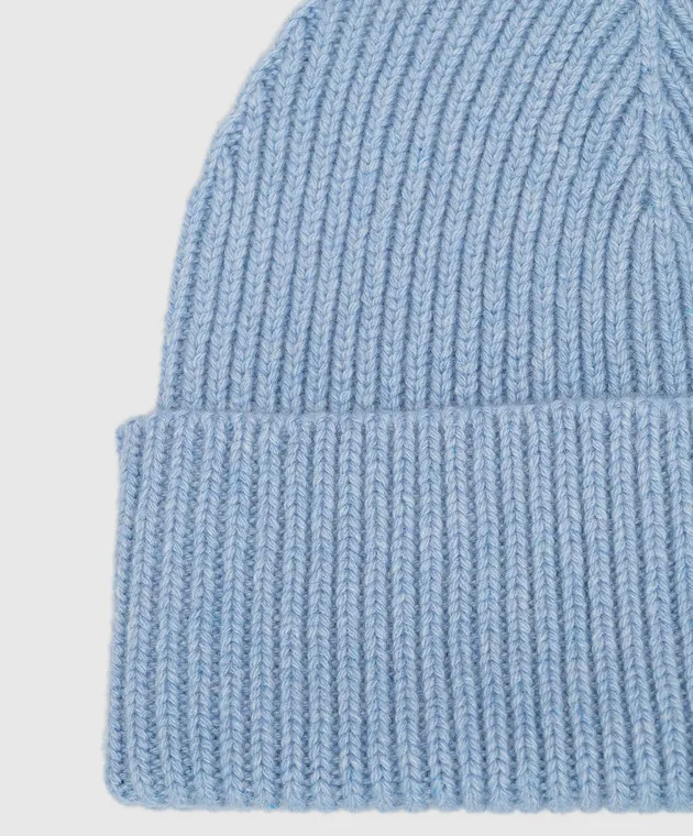 Babe Pay Pls Blue cashmere hat