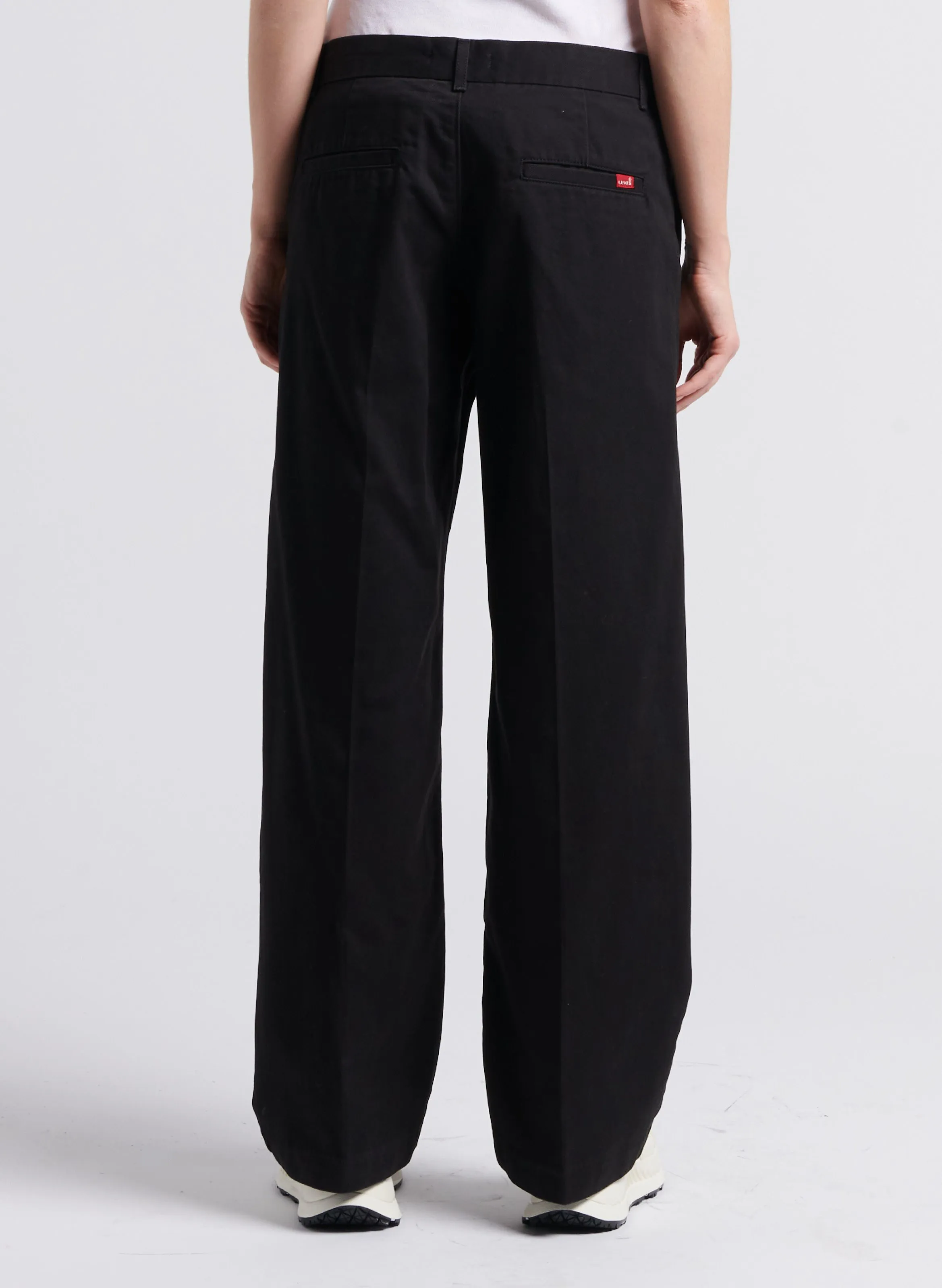 BAGGY TROUSER - Pantalón recto de algodón en negro