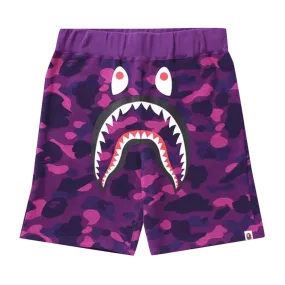 BAPE Color Camo Shark Sweat Shorts