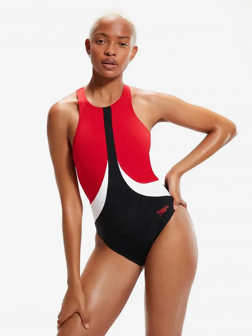 Bañador Speedo Colourblock High Neck