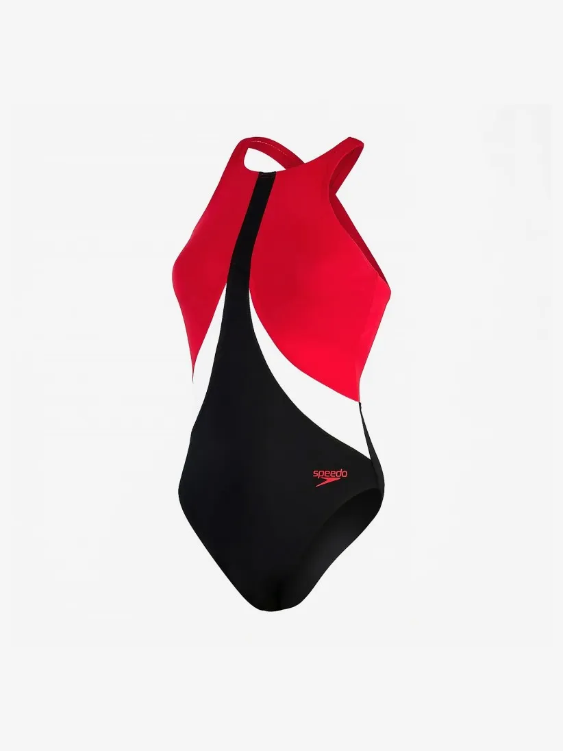 Bañador Speedo Colourblock High Neck