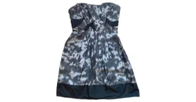 Bcbg Max Azria Vestido bustier con seda preppy Max Azria Gris Gris antracita 