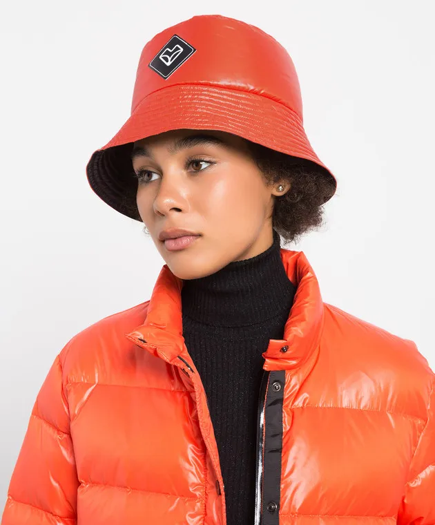 Be Florence Orange hat with logo