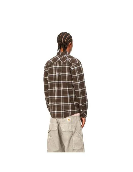 Camisa carhartt wip l/s barten check buckeye de hombre