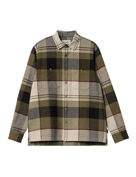 Camisa carhartt wip l/s dellinger check highland de hombre