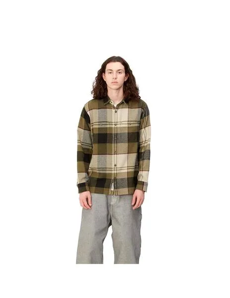 Camisa carhartt wip l/s dellinger check highland de hombre