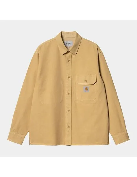 Camisa carhartt wip reno jac camel de hombre