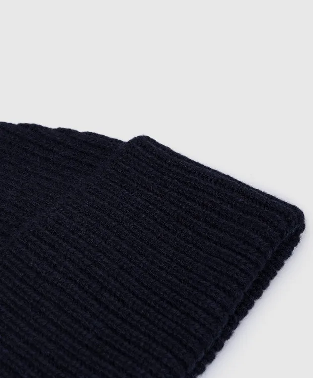 Cashmere&Whiskey Blue cashmere hat