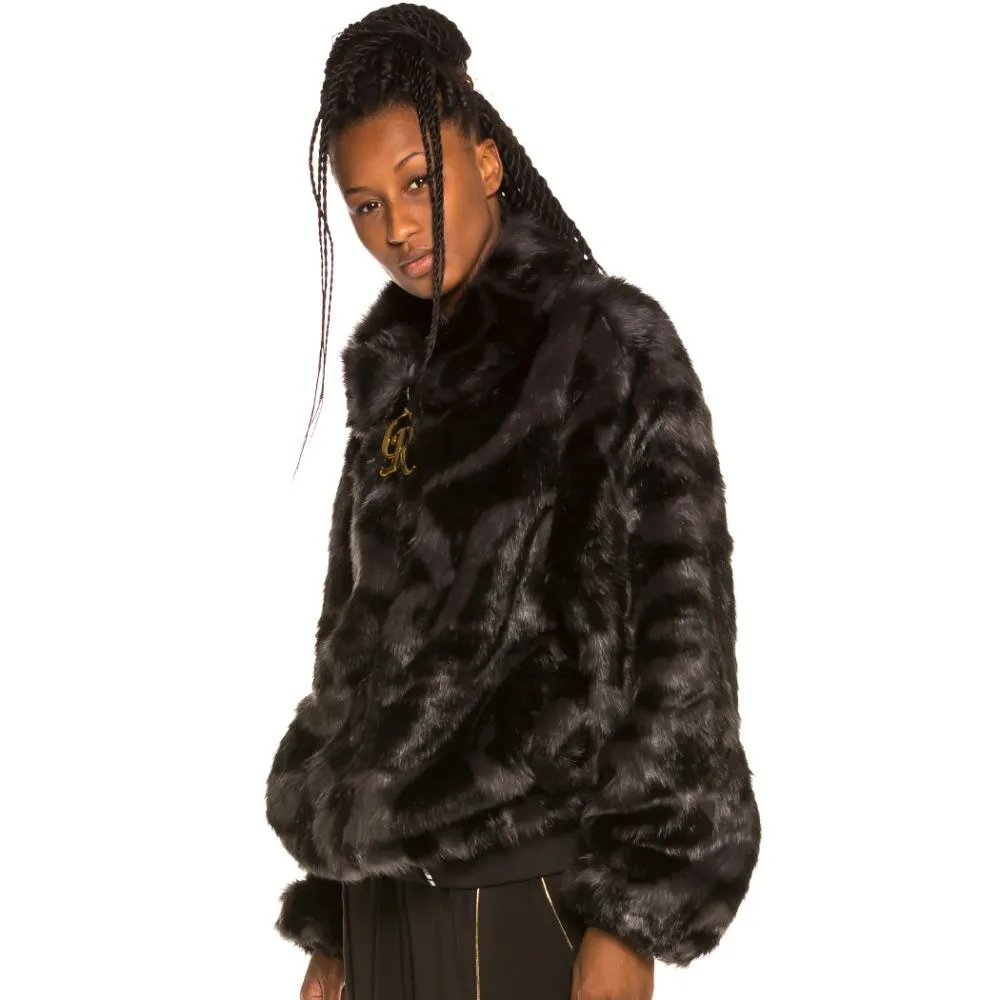 Chaqueta Bomber chica Grimey Alienation Fur FW19 Black