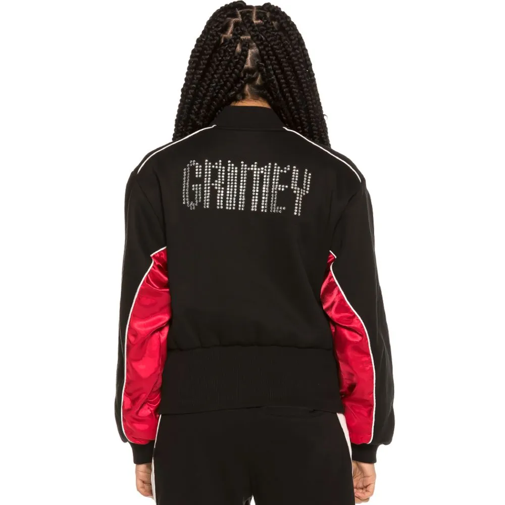 Chaqueta Bomber chica Grimey Walking Trophy SS19 Black