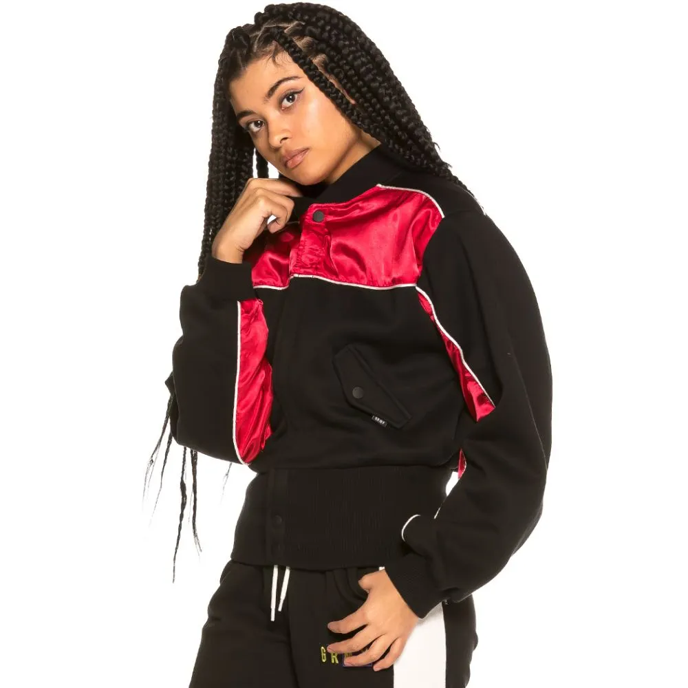 Chaqueta Bomber chica Grimey Walking Trophy SS19 Black