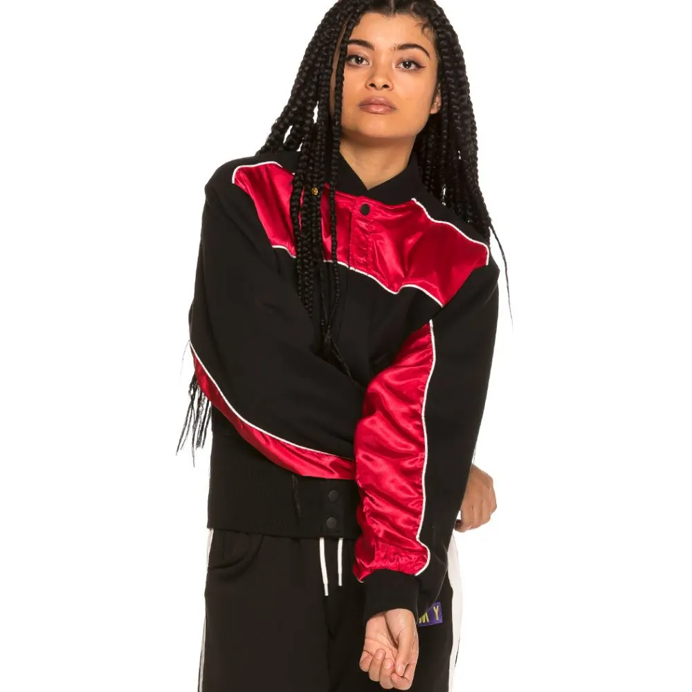 Chaqueta Bomber chica Grimey Walking Trophy SS19 Black