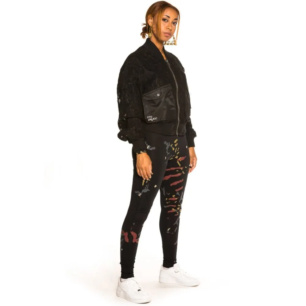 Chaqueta Bomber de Chica Grimey "Jazz Thing" - Black | Fall 21