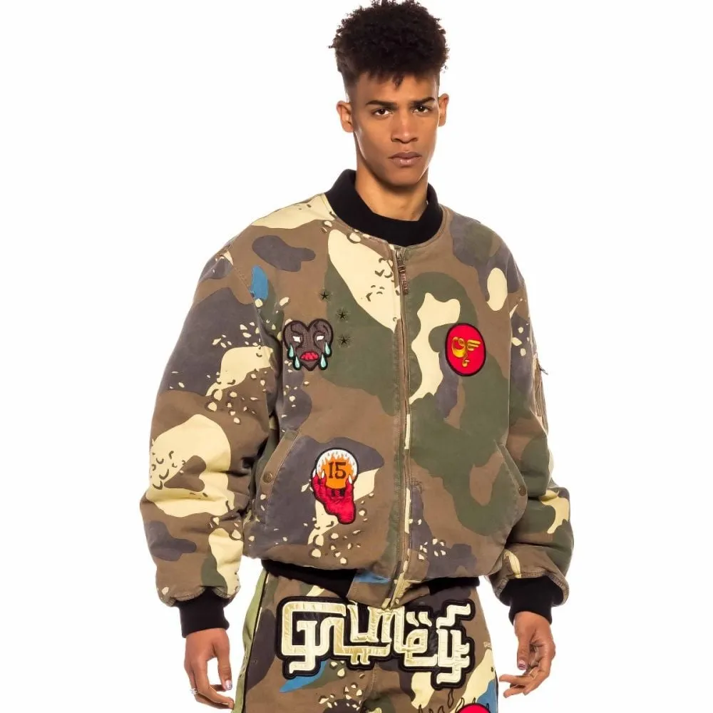 Chaqueta Bomber Grimey GLORIFIED - Camo | Spring 22