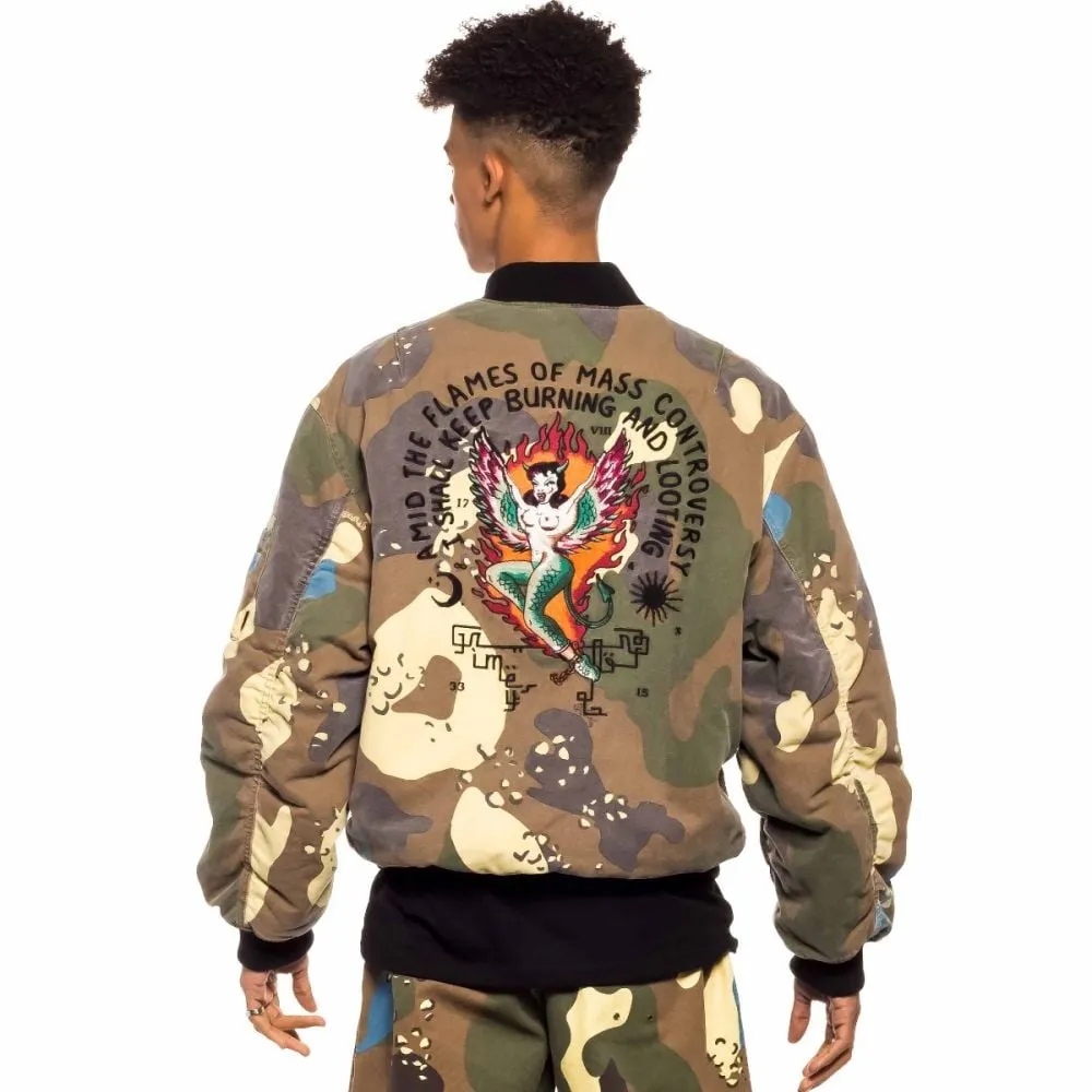 Chaqueta Bomber Grimey GLORIFIED - Camo | Spring 22