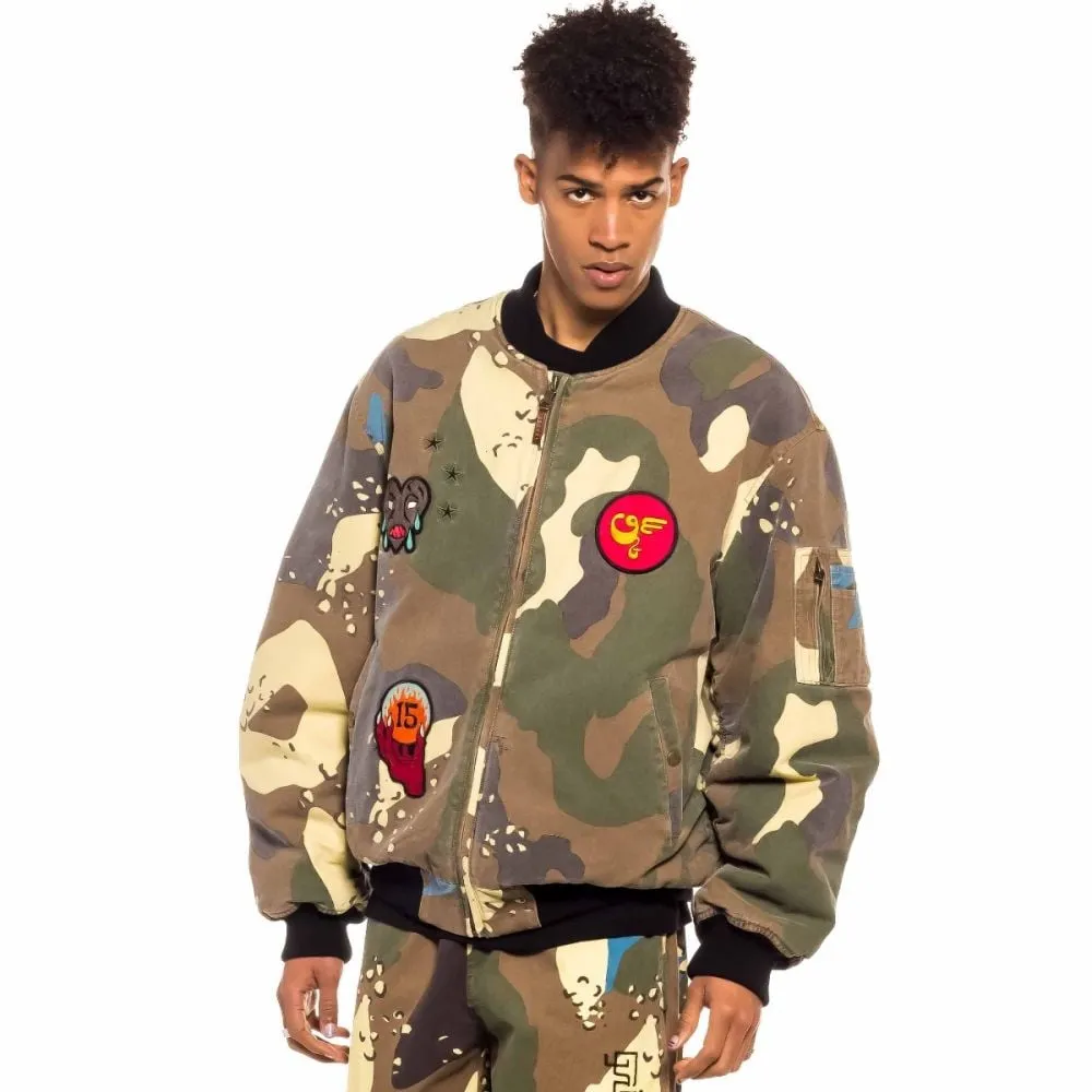 Chaqueta Bomber Grimey GLORIFIED - Camo | Spring 22