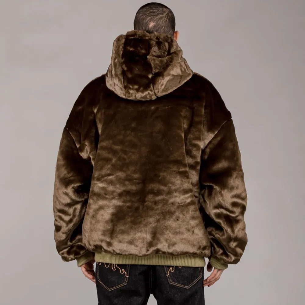 Chaqueta Bomber Grimey LOST BOYS Reversible Fur - Brown | Winter 22