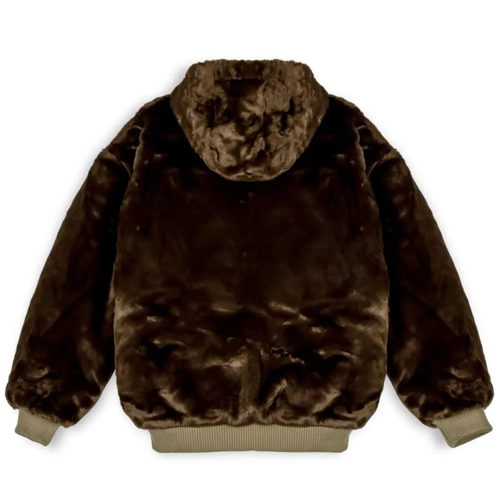 Chaqueta Bomber Grimey LOST BOYS Reversible Fur - Brown | Winter 22