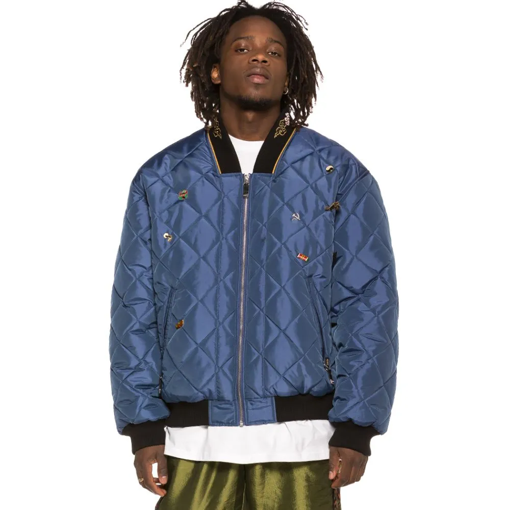 Chaqueta Bomber Grimey Transsiberian SS19 Blue