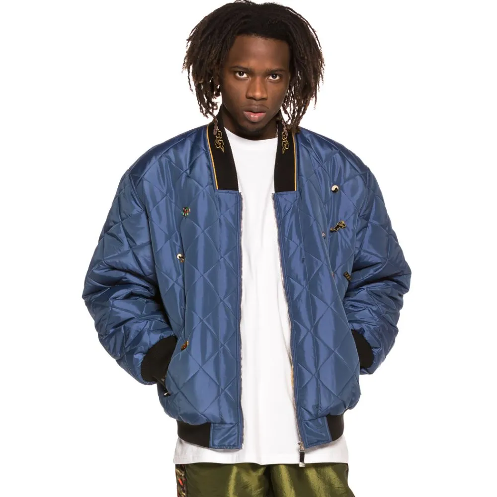 Chaqueta Bomber Grimey Transsiberian SS19 Blue