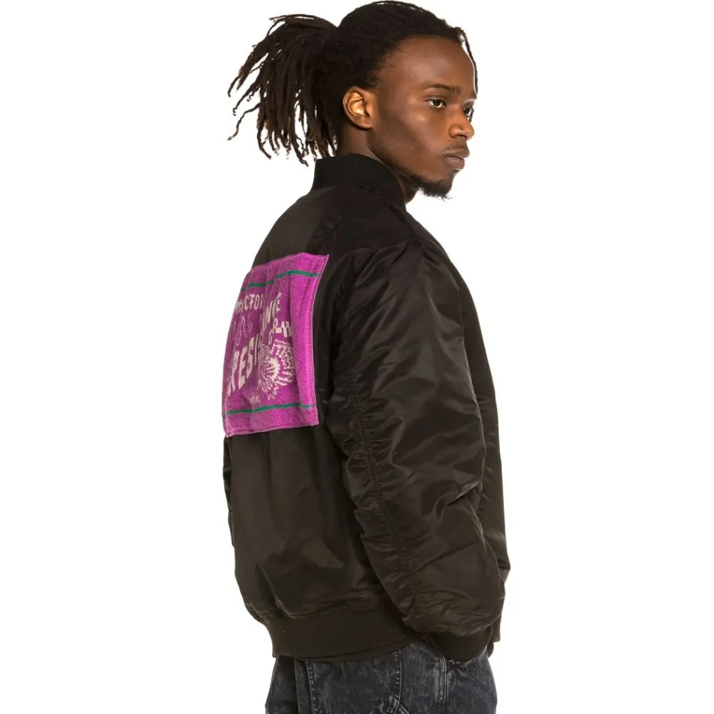 Chaqueta Bomber Reversible Grimey "Liveution" - Black | Spring 21