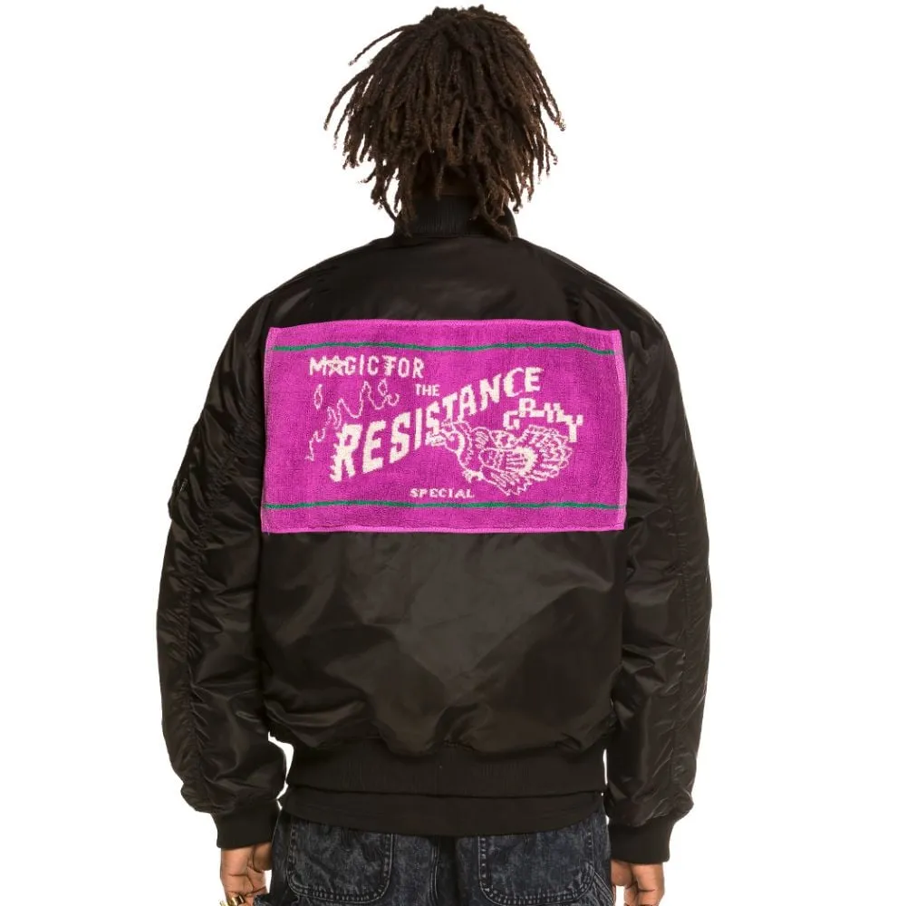 Chaqueta Bomber Reversible Grimey "Liveution" - Black | Spring 21