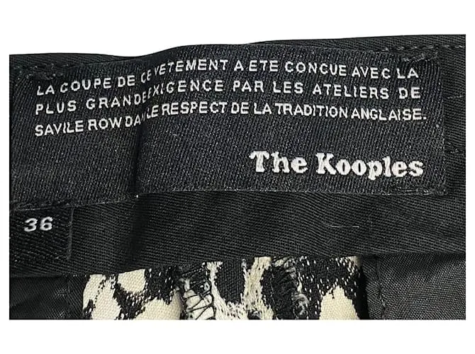 Conjunto de traje pantalón con estampado de leopardo en algodón multicolor de The Kooples Impresión de pitón 