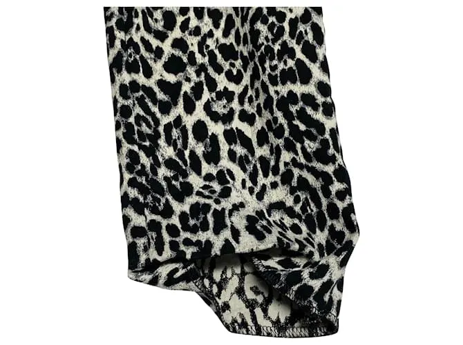 Conjunto de traje pantalón con estampado de leopardo en algodón multicolor de The Kooples Impresión de pitón 