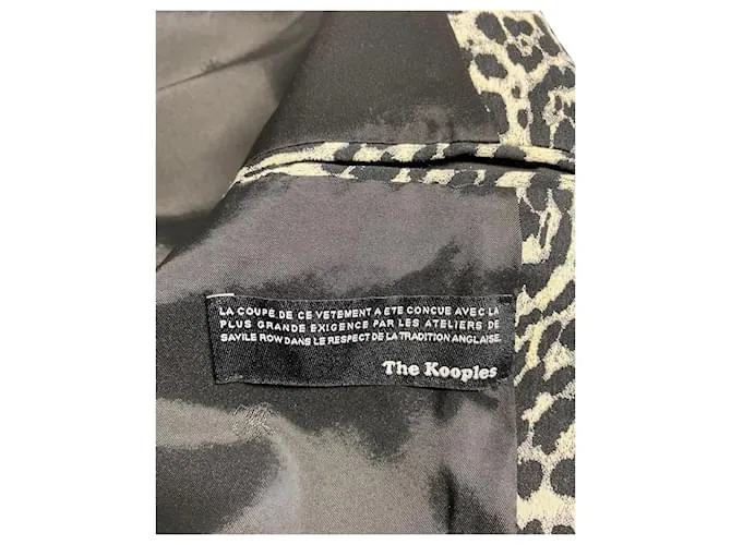 Conjunto de traje pantalón con estampado de leopardo en algodón multicolor de The Kooples Impresión de pitón 