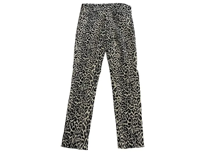 Conjunto de traje pantalón con estampado de leopardo en algodón multicolor de The Kooples Impresión de pitón 