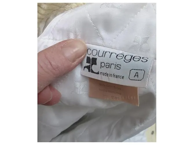 Courreges traje de pantalon Caramelo 