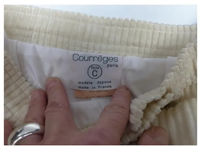 Courreges traje de pantalon Caramelo 