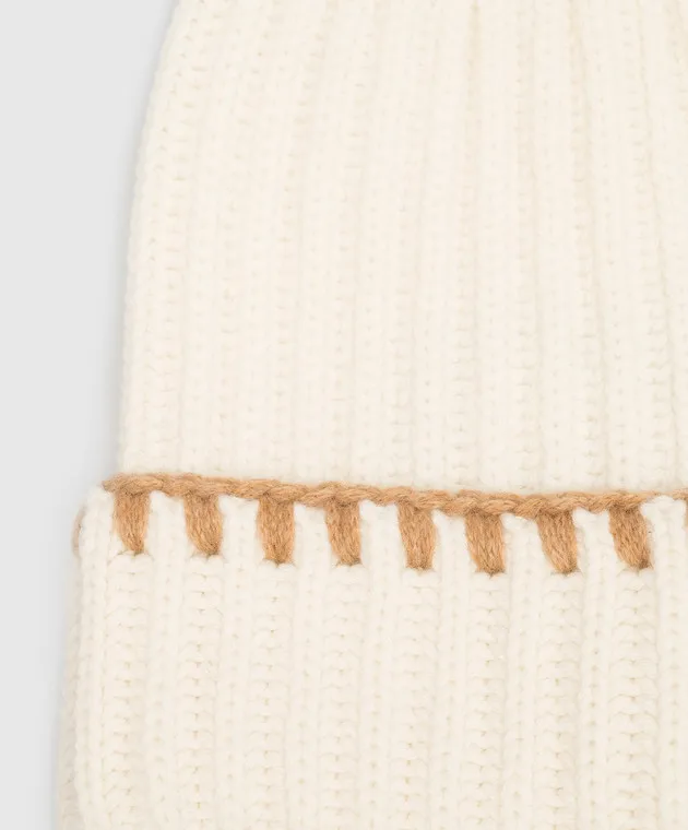 Enrico Mandelli White cashmere hat