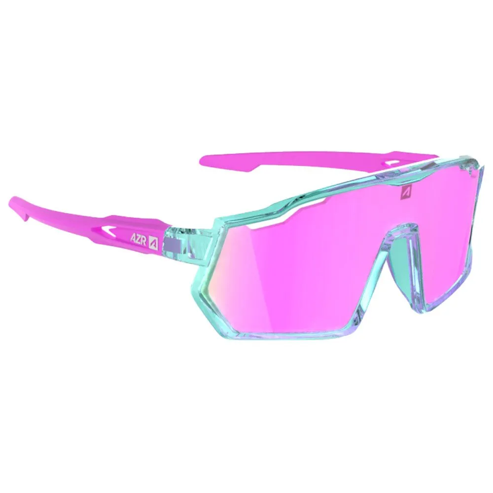 Gafas AZR Pro Race Jr Rx Turquoise Crystale Rose Vernie Multicouche Rose