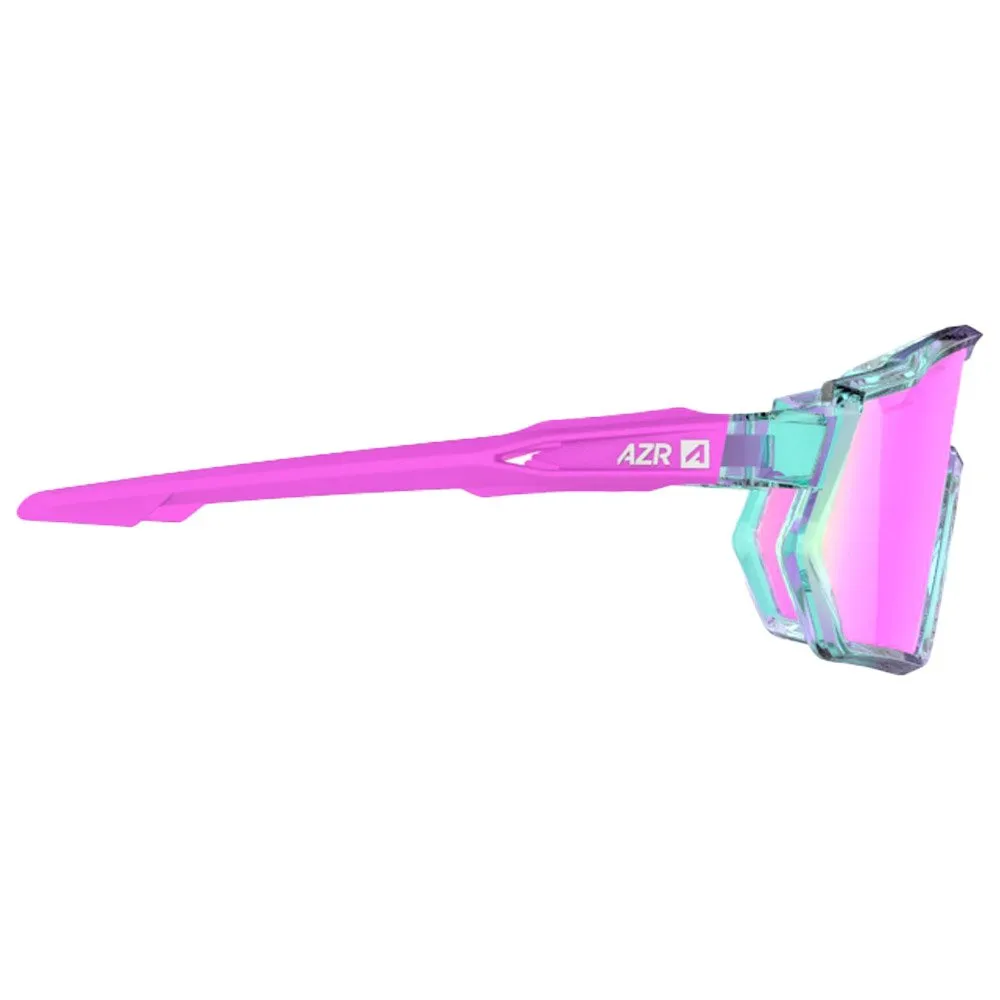 Gafas AZR Pro Race Jr Rx Turquoise Crystale Rose Vernie Multicouche Rose