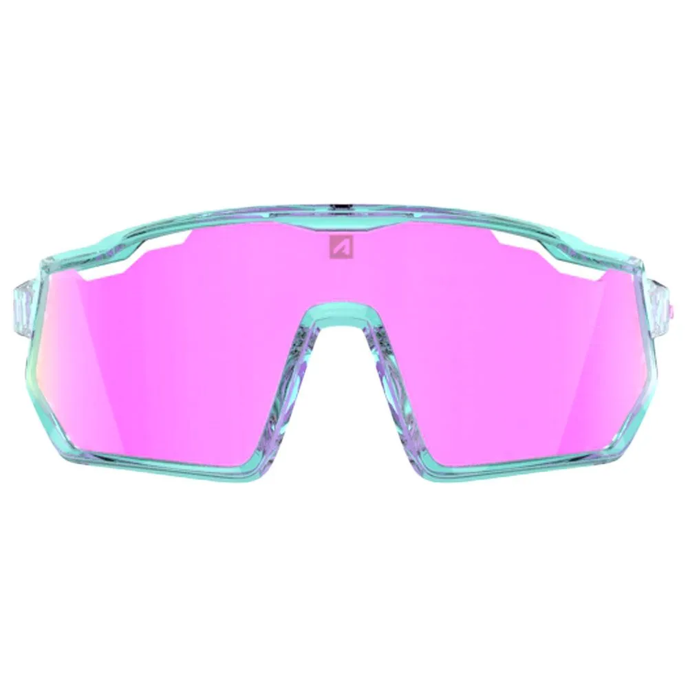 Gafas AZR Pro Race Jr Rx Turquoise Crystale Rose Vernie Multicouche Rose