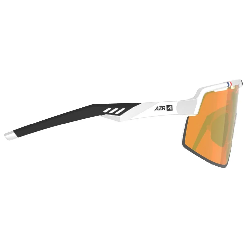 Gafas AZR Speed Rx Blanche Vernie Noire Multicouche Gold