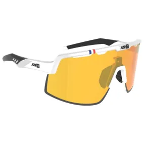 Gafas AZR Speed Rx Blanche Vernie Noire Multicouche Gold