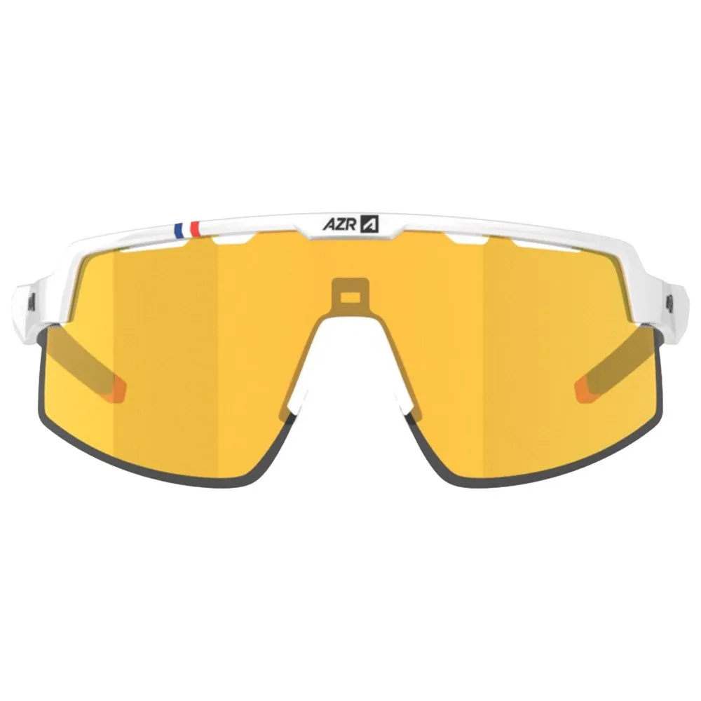 Gafas AZR Speed Rx Blanche Vernie Noire Multicouche Gold