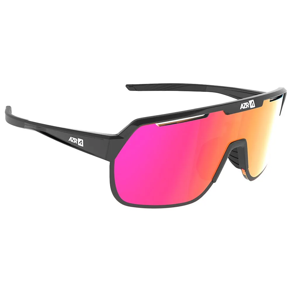 Gafas AZR Victory Rx Noire Vernie Photochromique Irisé Rouge