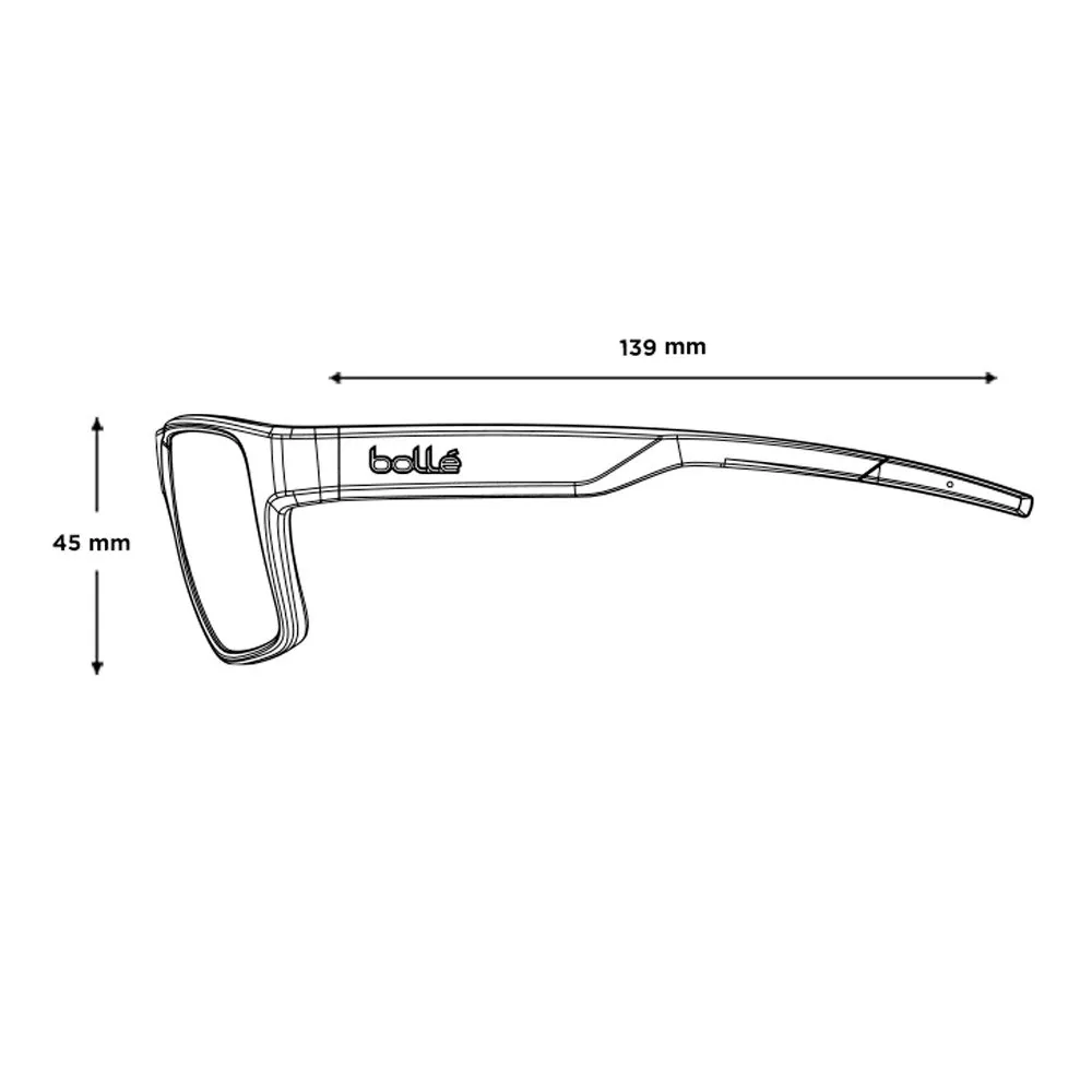 Gafas Bollé Temper Titanium Matte Volt+ Ultraviolet Polarized