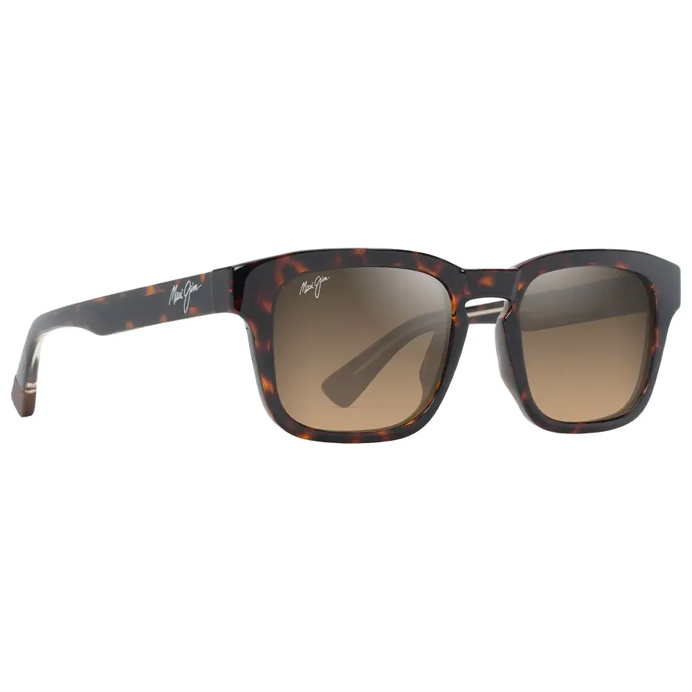 Gafas Maui Jim Maluhia Havane Foncé Brillant Jaune Transparent Hcl Bronze Minéral Superthin